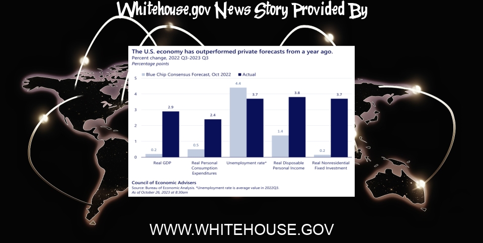 White House News: As the U.S. Consumer Goes, So Goes the U.S. Economy | CEA - The White House