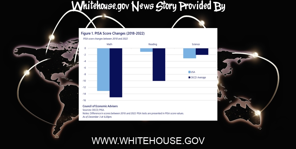 White House News: “Weathering the Storm”: Federal Efforts Helped Bolster U.S. Education Standing Among Peer Nations | CEA - The White House